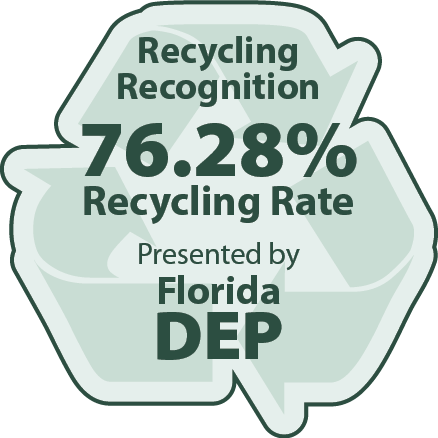 Florida Department of Environmental Protection Recycling Recognition Logo