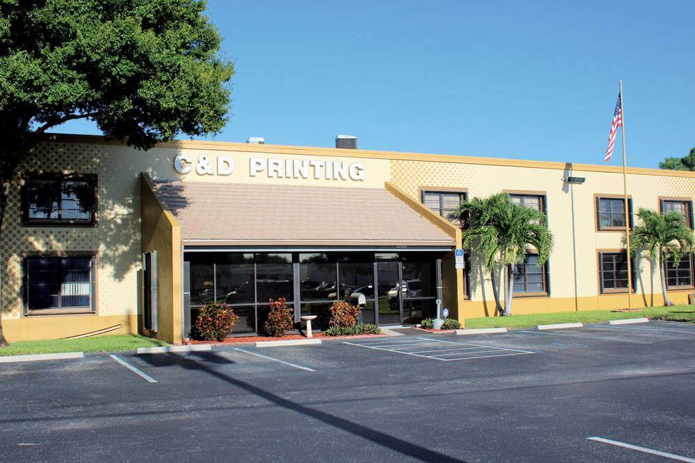 Photo of the front of the C&D Printing Building